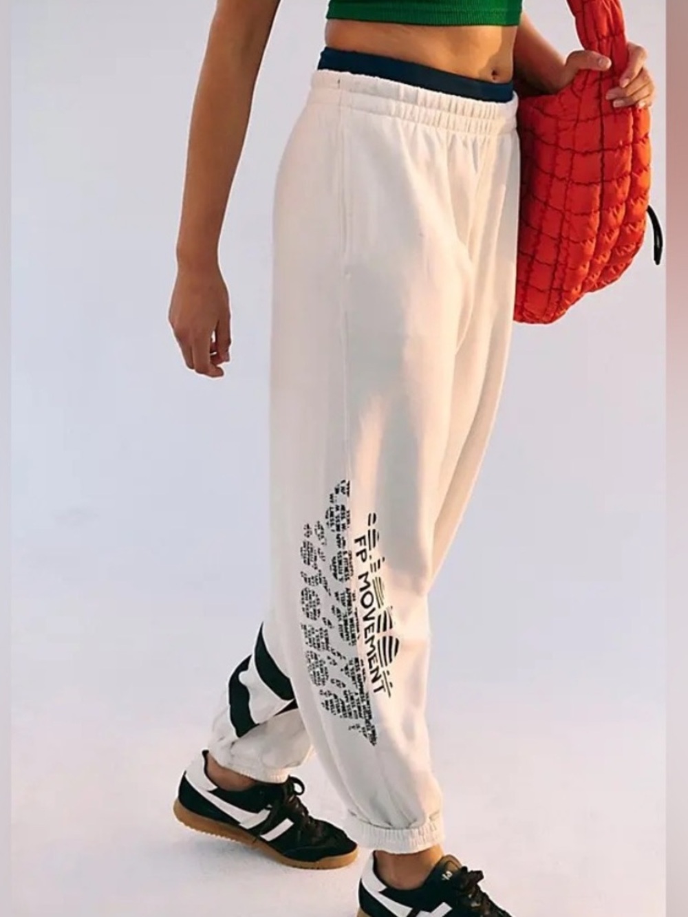 ALL STAR BUTI LOGO PANTS IVORY BLACK COMBO